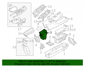 Kia EV6 22-24 Rear Center Console Pocket