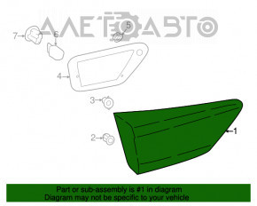 Light inside trunk lid right Subaru Impreza 5d 17- GK
