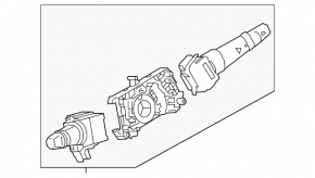Steering column switches guitar assembly Mitsubishi Outlander Sport ASX 10-14