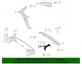 Lower left rear bumper bracket for Mercedes X247 GLB 20-23