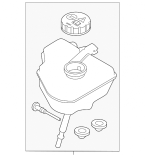 Land Rover Range Rover Velar 18-20 Master Cylinder Reservoir with Cap