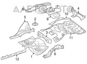 Threshold bracket left front part Mercedes W164 ML 06-11
