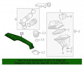 Air intake Kia K5 21-26 1.6T, 2.5T