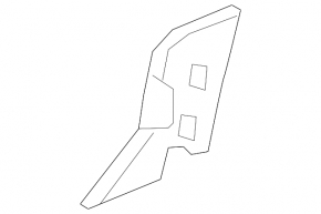 Volvo XC90 16-25 black 2nd row seat trim, left side, right
