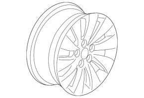 Wheel rim R17x 7.5J ET55 Honda Accord 13-15 curb