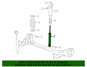 Shock absorber rear left Chevrolet Bolt EV 22-23