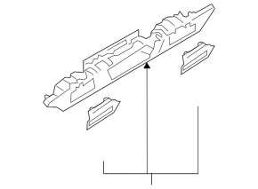 Audi A3 8V 15-19 Convertible trunk lid license plate light bar, for camera