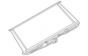 BMW 5 G30 17-23 rear window curtain, black, broken fasteners