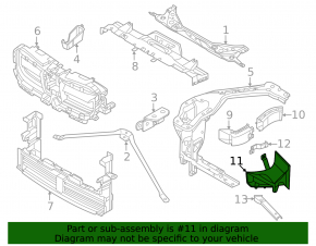 Front bumper air duct right BMW X1 U11 24-25 M package