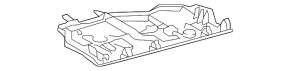 Lexus ES300h ES350 13-18 black lower front panel trim for passenger footwell