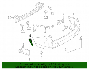 Subaru Outback 2020 Wilderness 22-25 Left Rear Fender Arch Cover