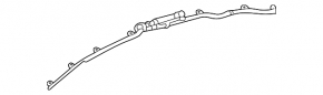 Airbag airbag side curtain left Lexus RX300 RX330 RX350 RX400h 04-09 rusty pyropatron