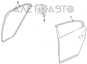 Suzuki Kizashi 10-15 white rear right door