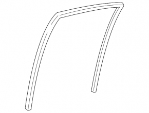Rear left door glass seal for Lexus GS300 GS350 GS430 GS450h 06-11