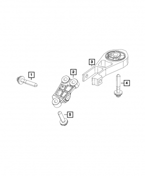 Rear Engine Mount Bracket for Jeep Compass 23-25 2.0T 8-speed Automatic