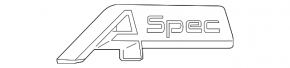Acura TLX 18-20 A SPEC trunk lid emblem