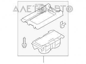 Cup holder for Suzuki Kizashi 10-15 beige