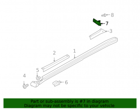 Mudguard threshold rear left Infiniti FX35 FX45 03-08