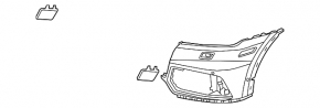 Front bare bumper left side Audi Q5 80A 18-20
