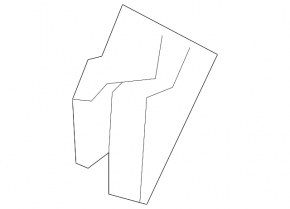 Seat mounting pad 2 row rear right Honda CRV 17-22