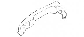 Door handle outer rear right Kia Soul 14-19
