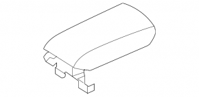 Central console armrest Hyundai Sonata 15-17 beige leather