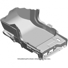Floor covering right Chevrolet Malibu 16-22 black