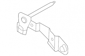 Left rear bumper reinforcement bracket for Hyundai Tucson 22-24 (metal)