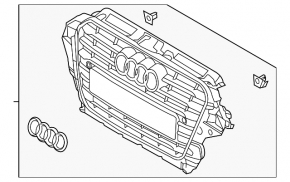 Radiator grill grille Audi Q5 8R 13-17 S-line