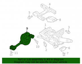 Steering cardan shaft Audi Q5 8R 09-17