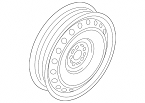 Spare tire for Audi A4 B9 17-25 R19 125/70 space saver, worn disc