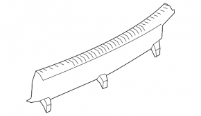 Audi A3 22-26 trunk opening trim, black