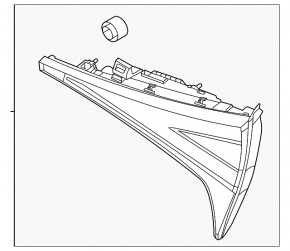 Kia Sportage 23-25 halogen interior tailgate light, left