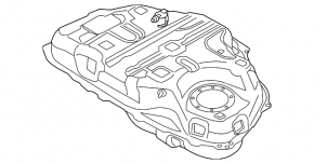 Fuel tank Mazda 3 14-18 BM