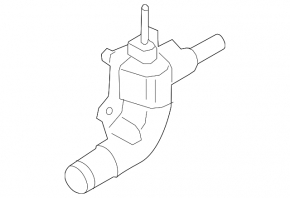 Cooling system flange Lincoln MKZ 13-20 2.0T, hybrid