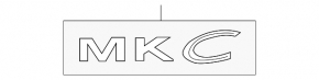 Emblem inscription MKC tailgate Lincoln MKC 15-19