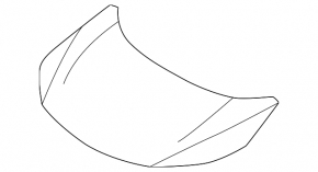 The bare hood of a Nissan Ariya 23-25