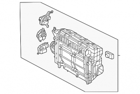 The bare heater housing of the Ford Escape MK4 20-26 air conditioner.