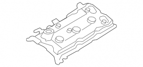 Left valve cover for Infiniti FX35 09-12 3.5