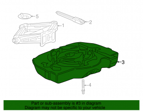 Foam plastic for Chevrolet Cruze 16-19 tool without compressor