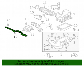 Air intake front part Honda Clarity 18-21 usa