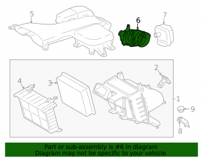 Air duct for Lexus RX450h 16-22 manifold