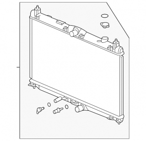 Honda Insight 19-22 water cooling radiator