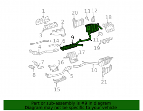 Mercedes W211 E350 exhaust pipe center section with barrels