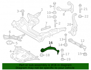 Lower control arm, front right, BMW 7 G70 23-26