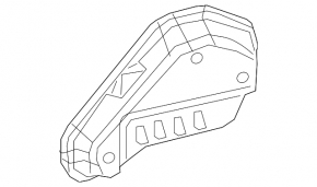 Left Blind Spot Sensor Guard for Honda Passport 19-25