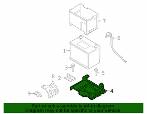 Battery tray Kia Sorento 10-15