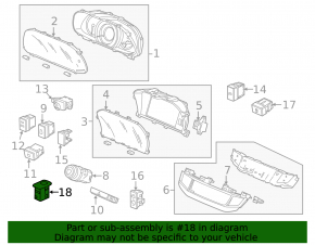 Light sensor Honda Accord 16-17