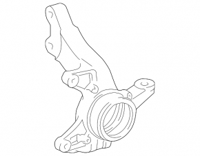 Front right axle with hub for Toyota Sienna 04-10 with ball joint