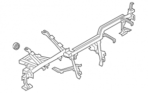 Under-torpedo pipe reinforcement BMW 3 G20 19- rusty